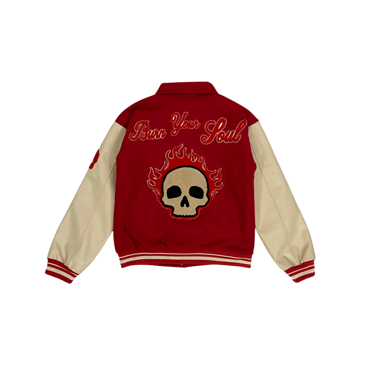 Burn your soul varsity jacket