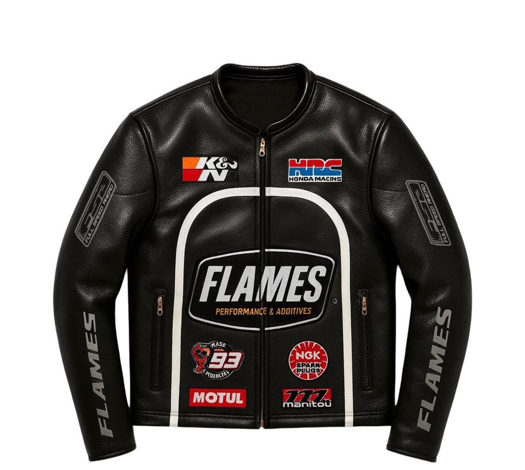 BLACK-WHITE RACING JACKET