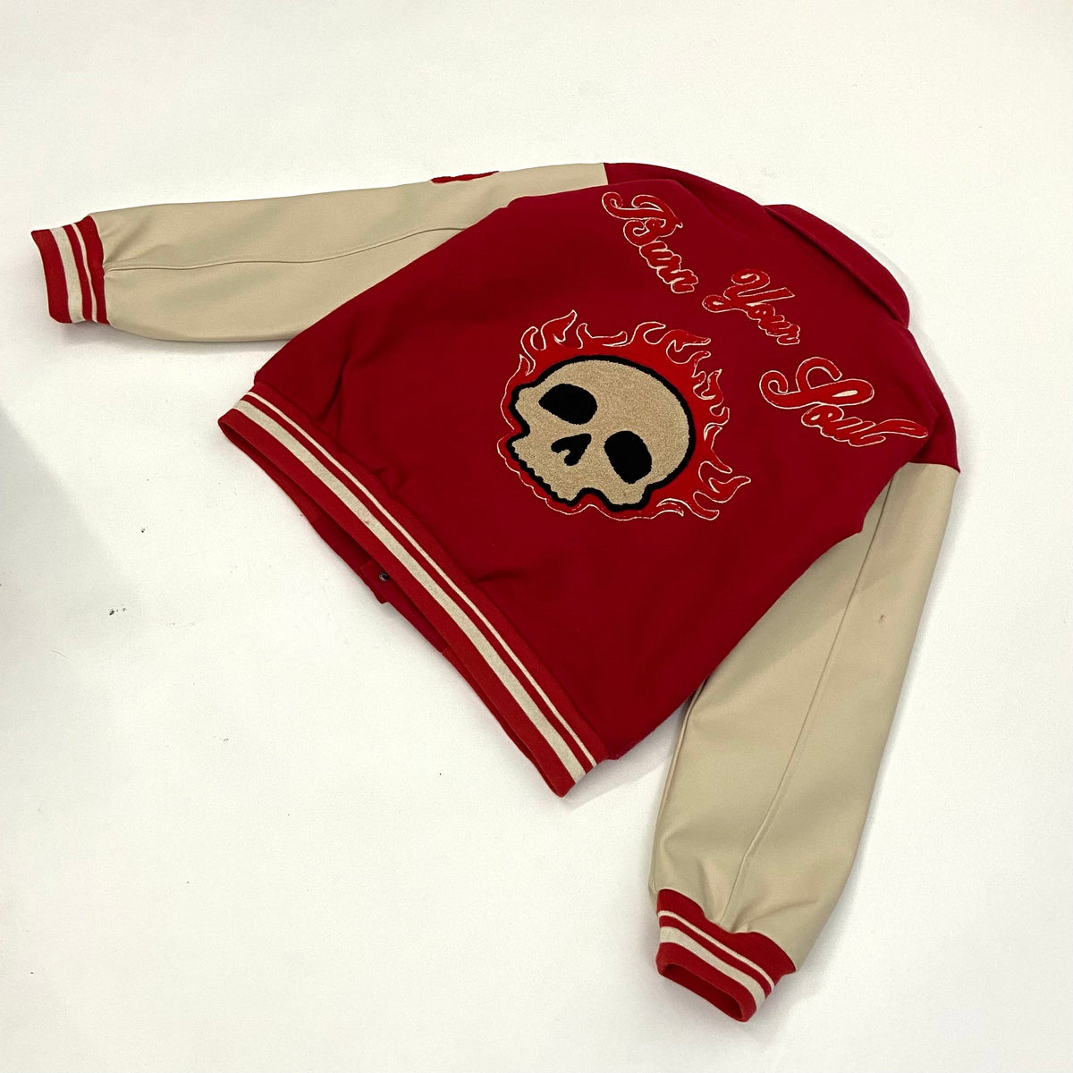 Burn your soul varsity jacket - theflames