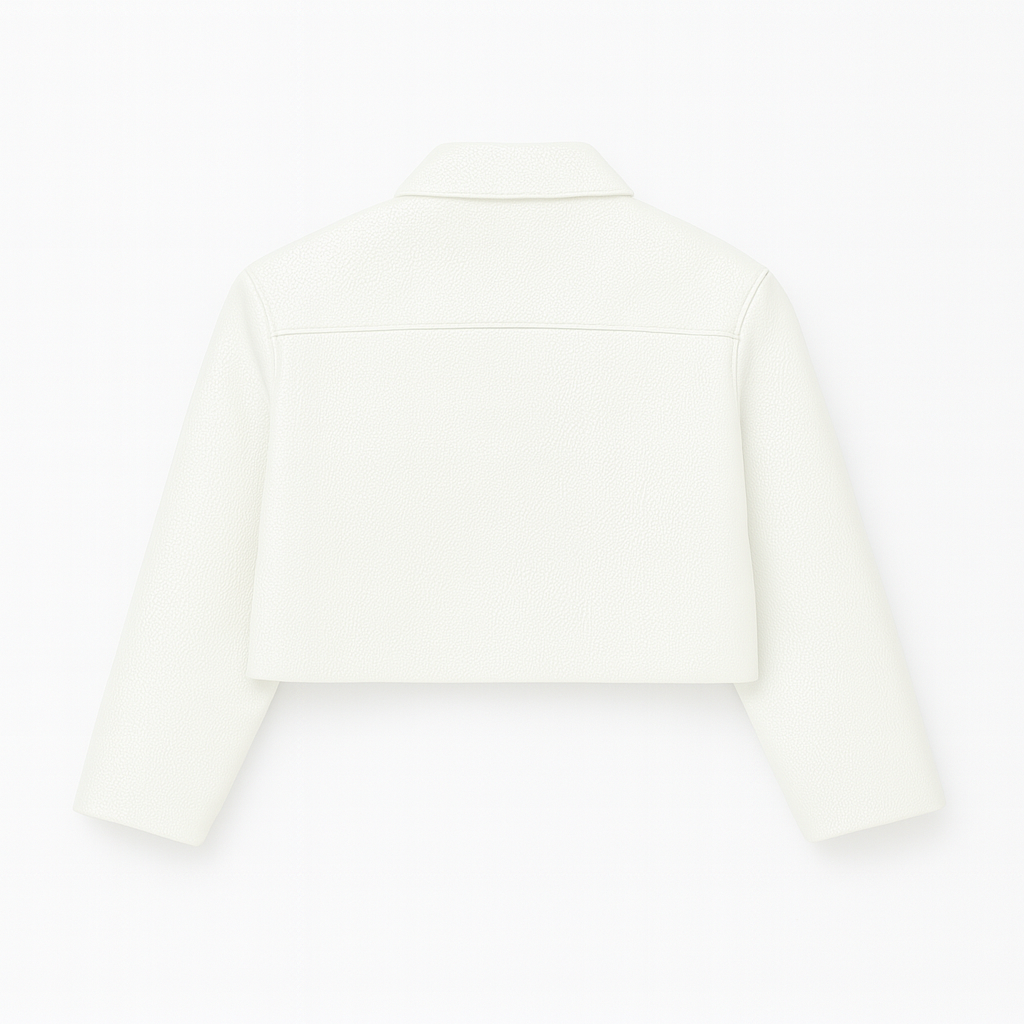 WHITE LEATHER JACKET