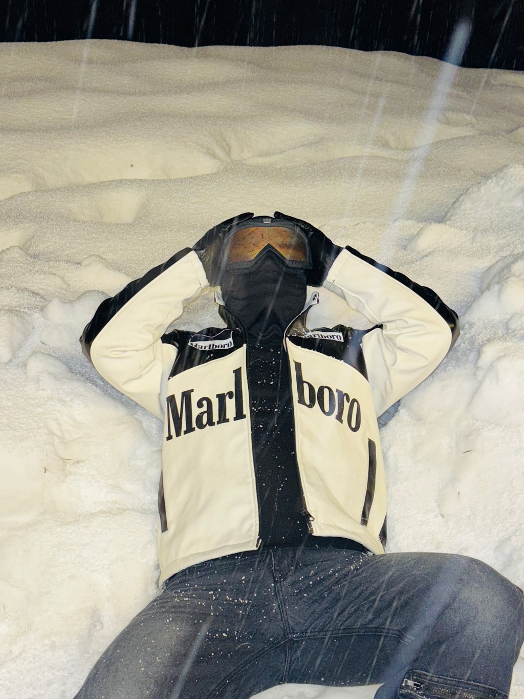 BLACK MARLBORO RACING JACKET