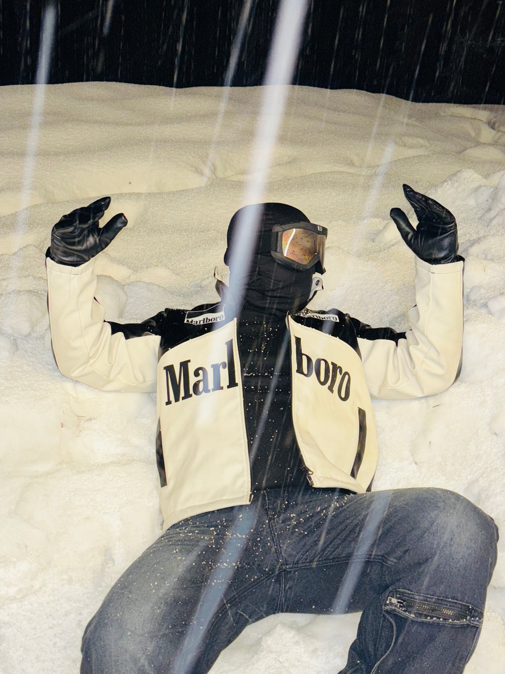 BLACK MARLBORO RACING JACKET